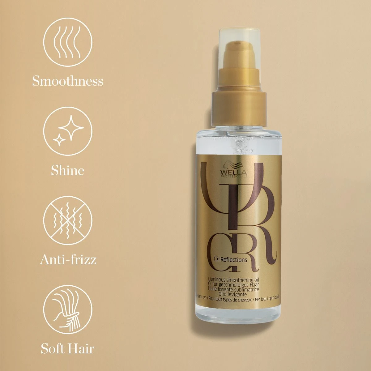 Wella Oil Reflections Luminous Smoothening Oil 100ml 3 Wella Oil Reflections Luminous Smoothening Oil 100ml - Afbeelding 3