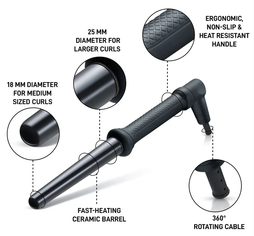 Golden Curl Hair Curler The Deutschland 3 Golden Curl Hair Curler The Deutschland - Afbeelding 3