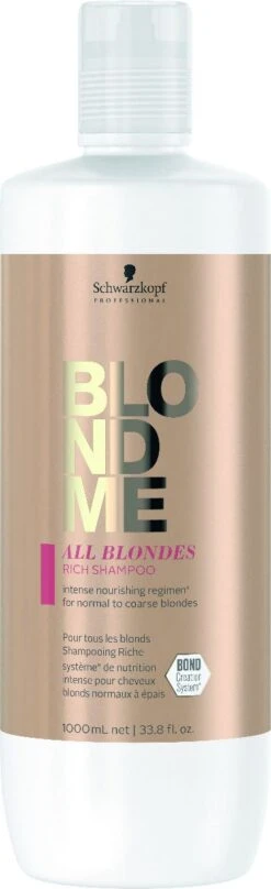 Schwarzkopf Blond Me All Blondes Rich Shampoo 1000ml