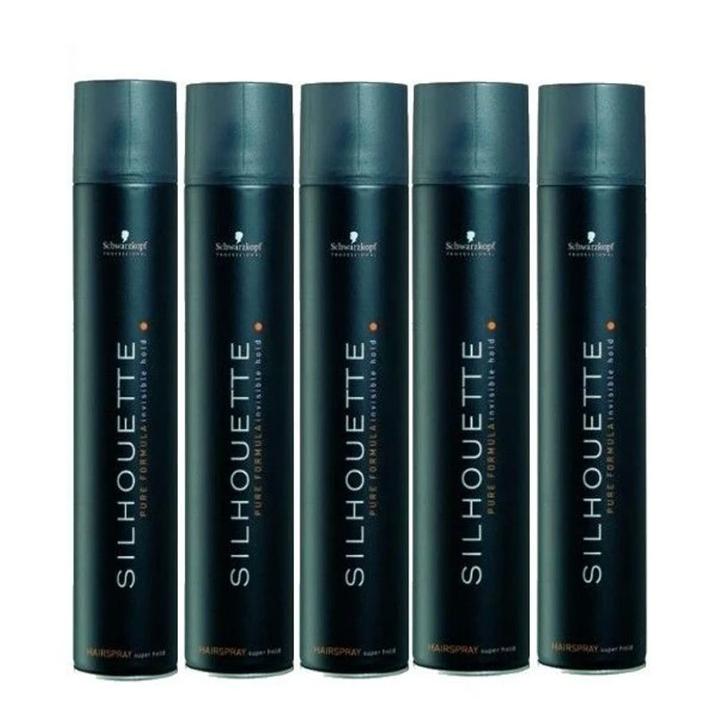 5x Schwarzkopf Silhouette Super Hold Spray 500ml